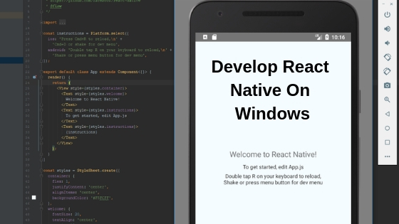 Develop React Native On Windows