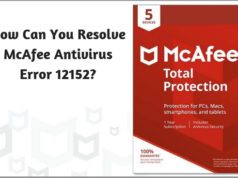 How Can You Resolve McAfee Antivirus Error 12152