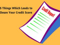 5 Things Which Leads to Down Your Credit Score