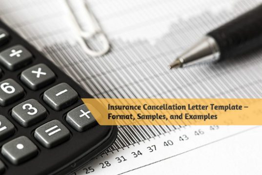 Insurance cancellation letter template